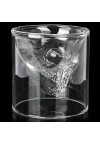75mL Skull Design Dual Layer High Borosilicate Glass Cup