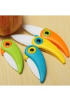 Cute Bird-shaped Folding Mini Ceramic Knife Kitchen Tool
