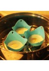 4pcs Silicone Egg Poacher Cook Poach Pod Kitchen Baking Cups Random Color