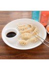 Multi-functional Plastic Double-Layer Boiled Dumplings Fruit Dish Bowl Draining Plate Tray