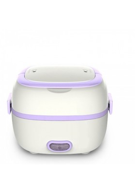 Multi-functional Cooking Electric Meal Box Thermal Insulation Lunch Box EU Plug Purple