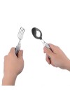 3 in 1 Outdoor Folding Tableware Knife Fork Spoon Kit