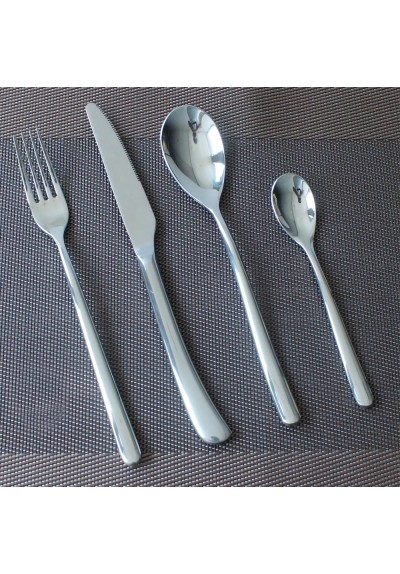 Kitchen Tableware Knife Fork Spoon Tea Spoon Cutlery Set Silver