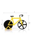 Stainless Steel Bicycle Shape Pizza Cutter Kitchen Aid Yellow