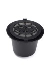 5pcs Black Refillable Coffee Capsule Cup Reusable Refilling Filter