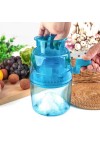 1.1L Portable Hand Crank Manual Ice Crusher Shaver Shredding Snow Cone Maker Machine Kitchen Appliance for kids and Family