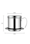Stainless Steel Vietnam Coffee Pour Over Dripper Maker Filter Single Cup
