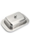 Stainless Steel Butter Cheese Dish Serving Tray Storage Container