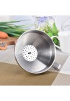 Functional Stainless Steel Kitchen Oil Honey Funnel with Detachable Strainer/Filter for Perfume Liquid Water Tools - 11cm