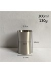 300ml Stainless Steel Waisted Gargle Beer Cup