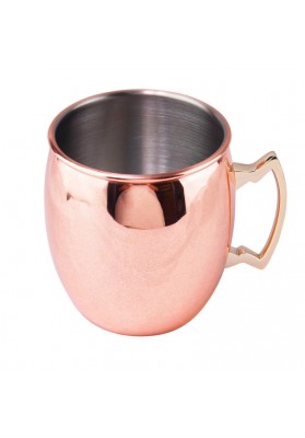 550ml Stainless Steel Copper Plating Moscow Mule Milk Tea Cup Coffee Mug