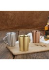 350ml Stainless Steel Copper Plated Double Wall Insulated Coffee Cup Mug