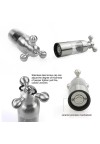 Stainless Steel Handheld Faucet Pepper Salt Grinder Spice Mill Muller Cooking Tool - Size S