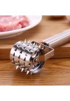 Stainless Steel Meat Rolling Pounder Needle Steak Tenderizer Tender Kitchen Tools